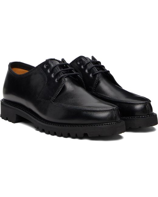 Rier Black Norwegian Derby Shoes for men