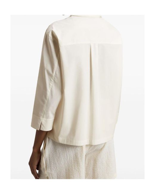 Woolrich White Long-Sleeved Poplin Shirt