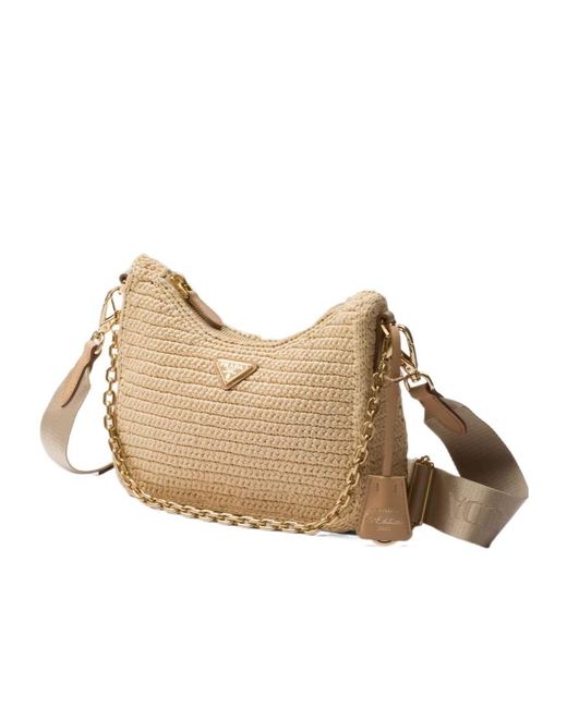 Prada Natural Re-Edition 2005 Crochet Bag