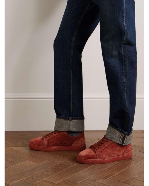 Christian Louboutin Red Louis Junior Low-Top Sneakers for men