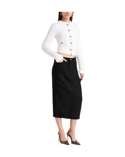 Balenciaga White Metallic Tweed Blazer