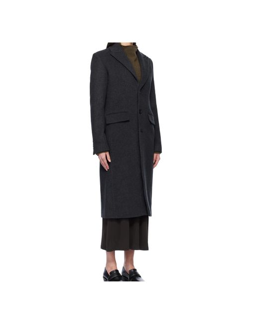 Filippa K Black Slim Wool Coat
