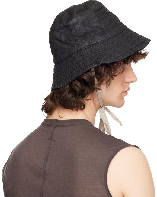 Rick Owens Multicolor Wide Brim Denim Hat for men