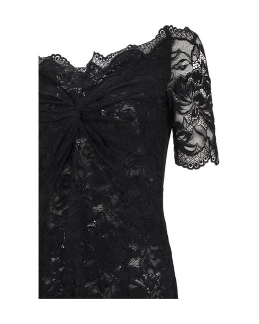 Rabanne Black Rabanne Floral Lace Bardot Dress