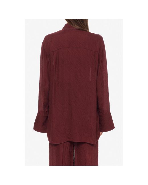 Lanvin Extured Loose Fit Collared Shirt