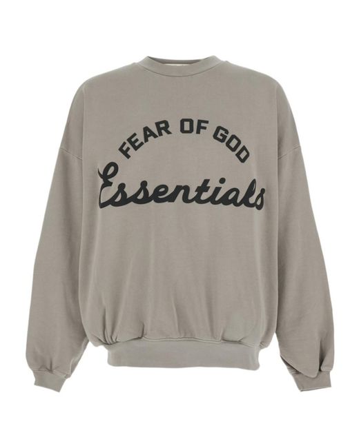 Fear Of God Gray Essentials Training 90S Crewneck Sweatshirt for men