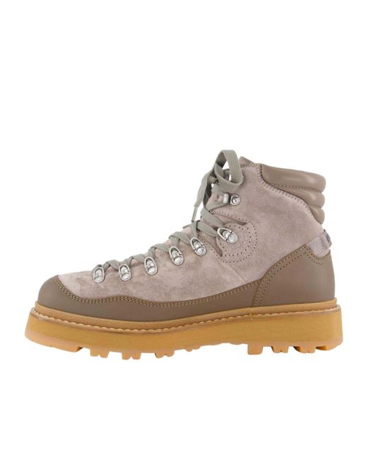 Moncler Brown Peka Trek Lace-Up Boots for men
