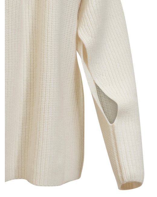 Loulou de Saison White Kawa Knit Pullover