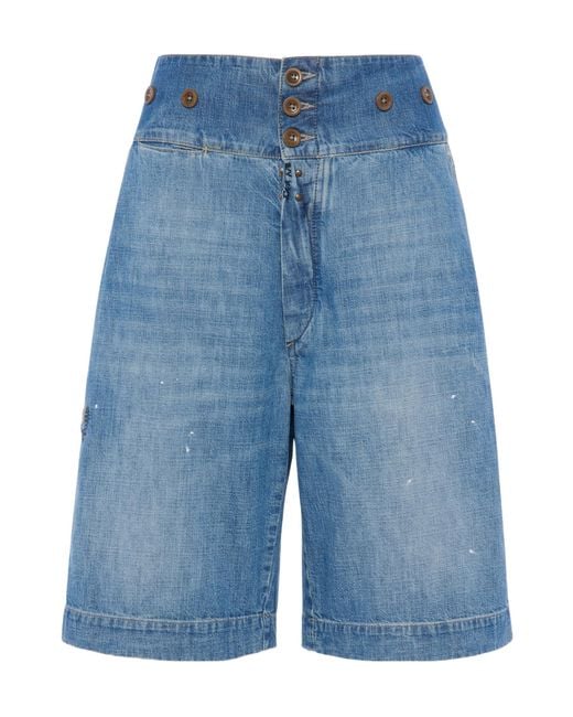 Maison Margiela Blue Denim Bermuda Shorts