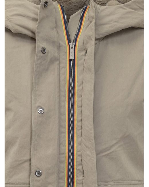 K-Way Gray Ideler Hooded Jacket