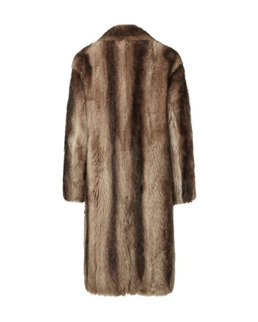 Fendi Brown Sheepskin Coat for men