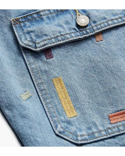 Levi's Blue Utility Denim Trucker Jacket for men