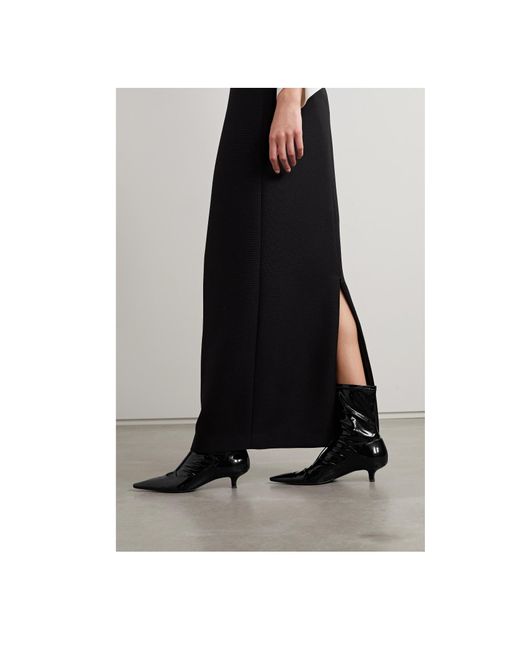 The Row Black Pointed Ankle Boots
