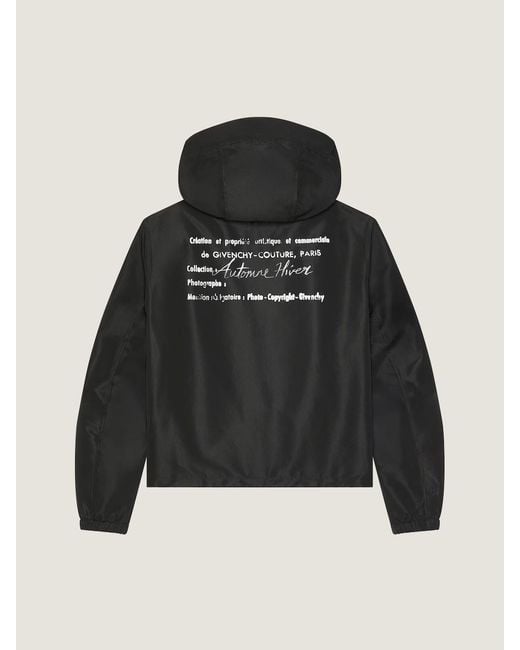 Givenchy Black Windbreaker for men