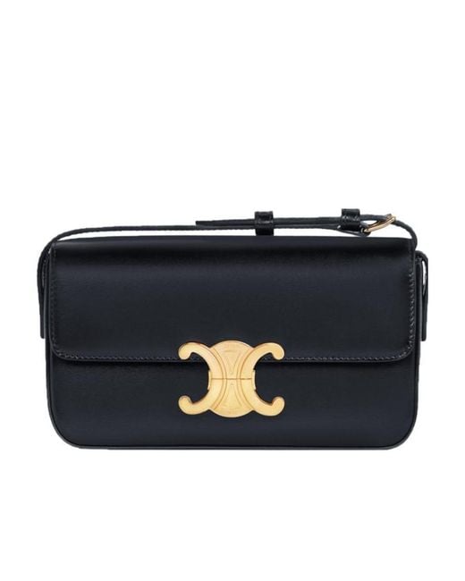 Céline Blue Triomphe Shoulder Bag