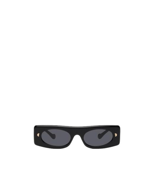 Nanushka White Rectangular Frame Sunglasses for men