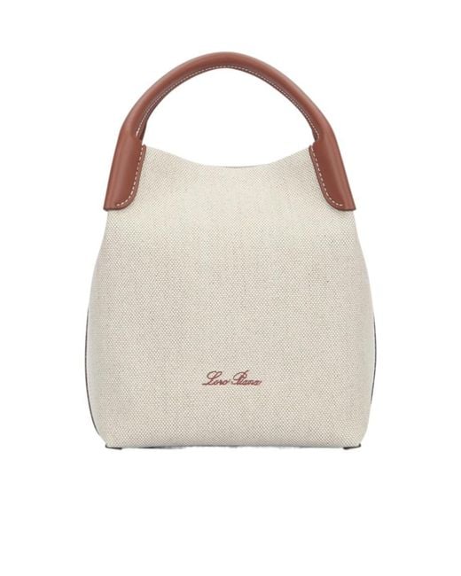 Loro Piana Natural Double Handle Tote Bag