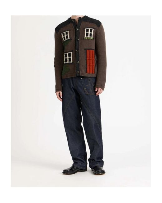 J.W. Anderson Black Jw Anderson Long Sleeve Buttoned Cardigan for men