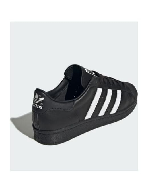 Adidas Originals Black Superstar 82 Low-Top Sneakers for men