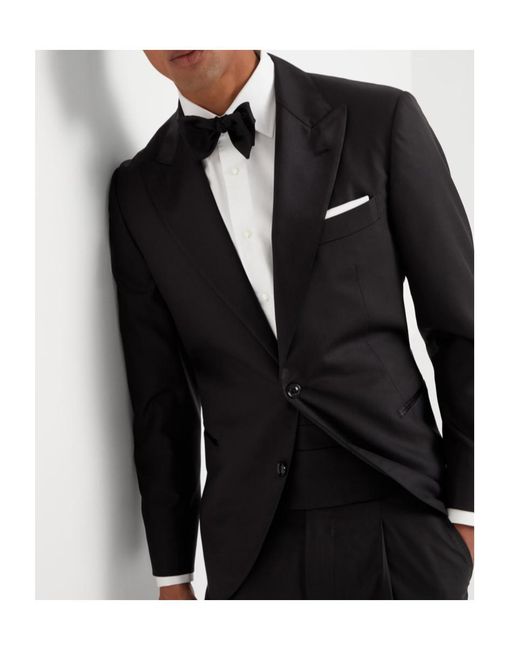 Brunello Cucinelli Black Single-Breasted Wool Suit for men