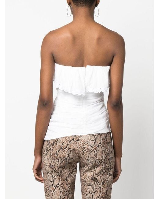 Isabel Marant White Orma Sleeveless Top