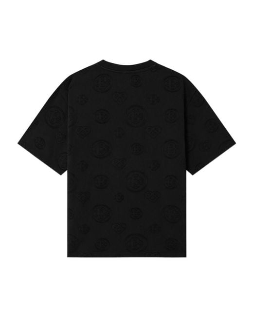Casablanca Black Monogram Appliqué Oversized T-Shirt for men