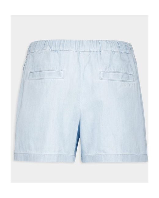 Gucci Blue Straight Leg Denim Shorts