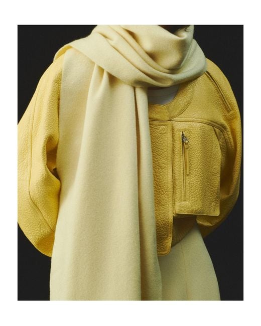 Jacquemus Natural Le Tailleur Logo Embroidered Scarf