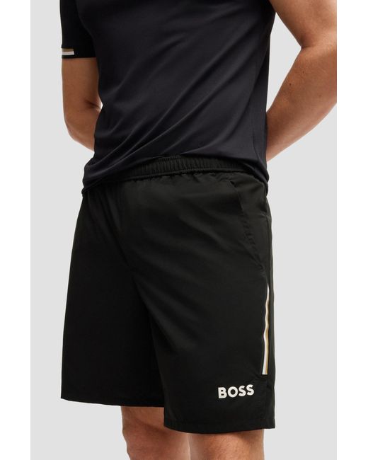Boss Black Boss Logo Printed Active Shorts for men