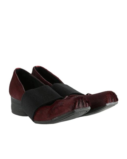 Uma Wang Brown Square-Toe Ballet Flats