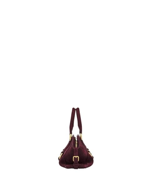McQueen Purple Farringdon Small Tote Bag