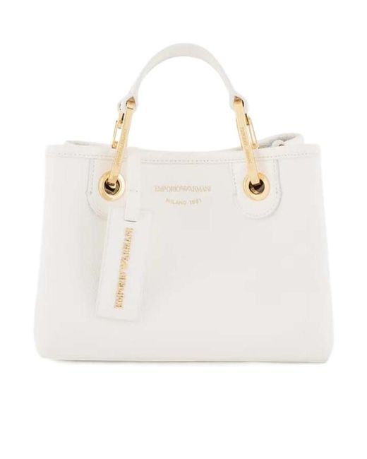 Emporio Armani Natural Logo-Tag Tote Bag