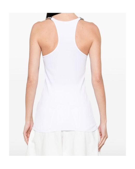 Stella McCartney White Ribbed Vest