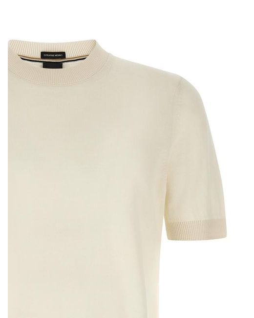 Boss White Short-Sleeved Knitwear for men