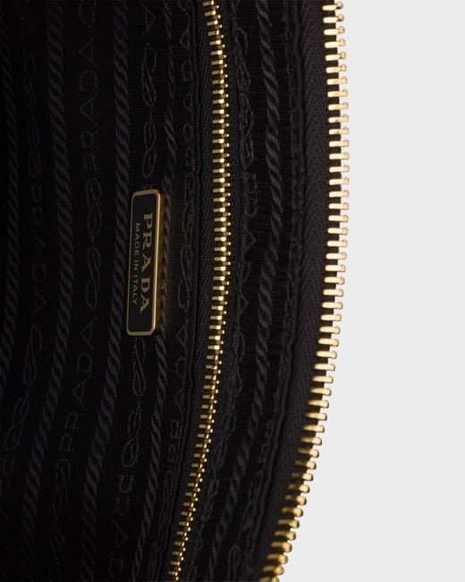 Prada Black Re-Nylon Demi-Lune Shoulder Bag