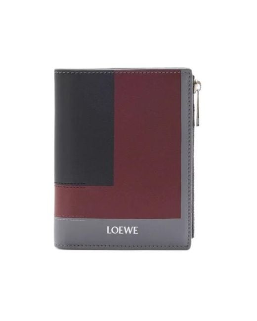 Loewe Purple Slim Compact Wallet