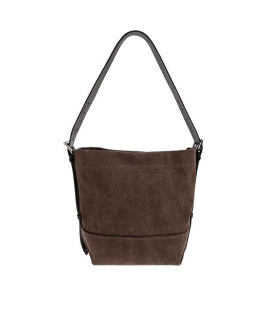 Lemaire Brown Small Belted Tote Bag for men