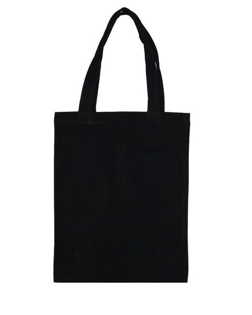 Rick Owens Black Drkshdw Logo Detailed Top Handle Bag for men