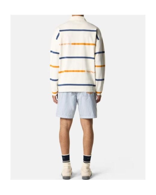 Stone Island Blue Comfort Fit Bermuda Shorts With Nylon Mesh Lining for men