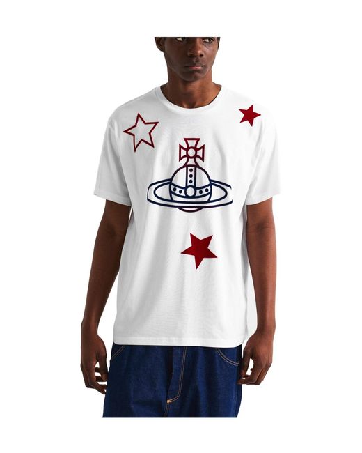Vivienne Westwood White Classic Crew Neck T-Shirt for men