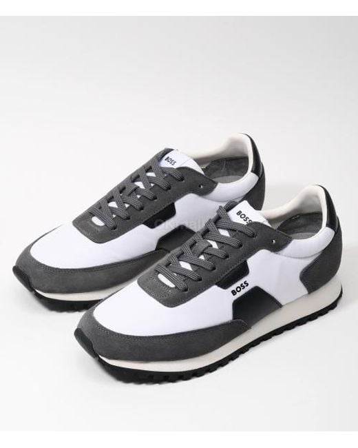 Boss Multicolor Lace-Up Sneakers for men