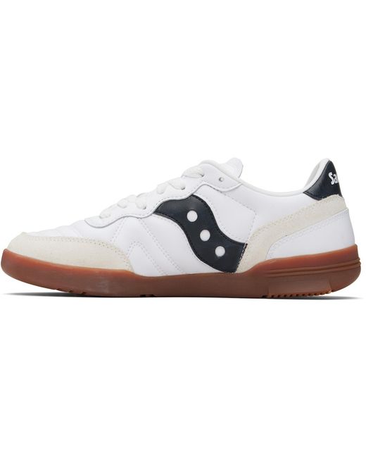 Saucony White 586I Leather Sneakers for men