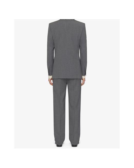 Givenchy Gray 2G Clip Slim-Fit Tailored Pants for men