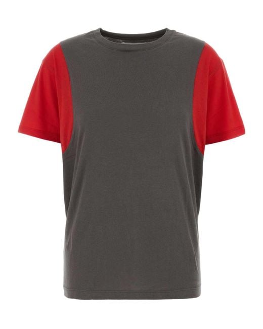 GIMAGUAS Red Steeve Crewneck T-Shirt