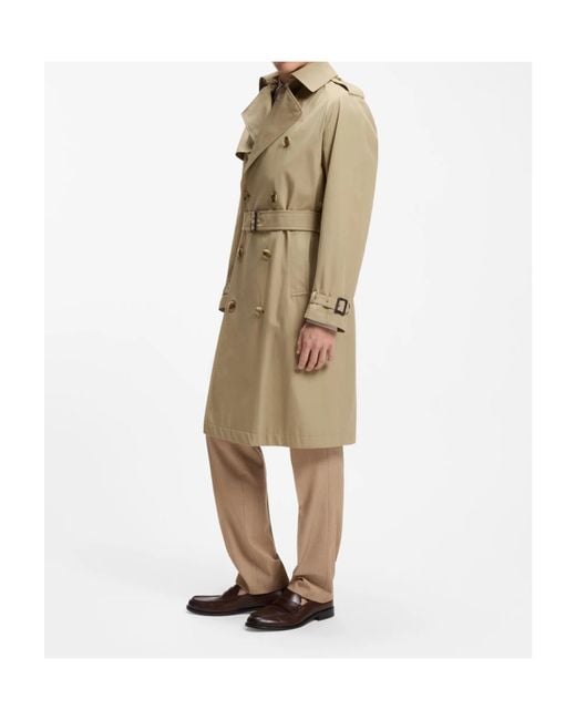Boss Natural Water-Repellent Trench Coat for men