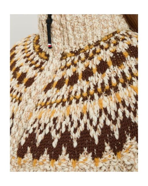 Moncler Natural Fair Isle Wool-Blend Jumper