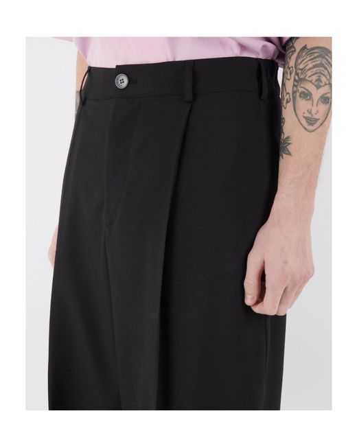 Marni Black Tropical Wool Trousers for men