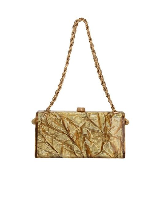 Cult Gaia Metallic Chain Shoulder Bag