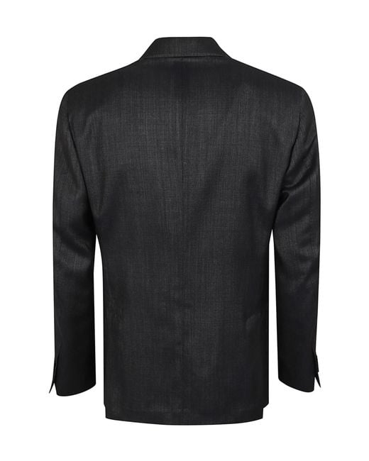 Lardini Black Single-Breasted Classic Suit for men