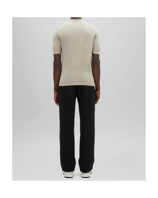 Aspesi White Fine-Knit T-Shirt for men